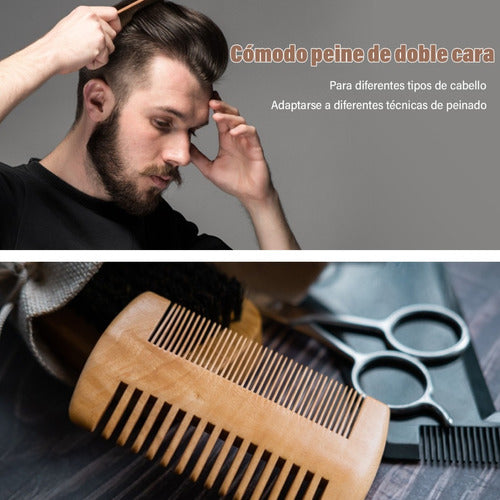 Kit De Peines Y Cepillos Para Barba De Hombre 4 Es 1