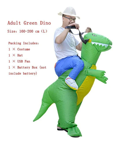 Disfraz Inflable De Dinosaurio Para Niños Cosplay M