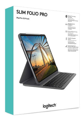 Folio Con Teclado Logitech Slim Pro iPad Pro 12.9 3/4 Gen