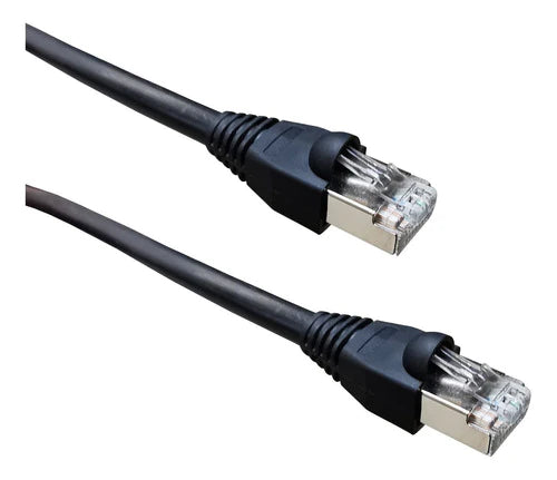 Cable De Red Para Internet Cat6 Utp 35 Metros Blindado Negro