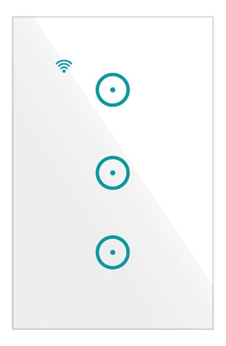 Apagador Inteligente Touch Wifi De 3 Botones Tipo Sonoff
