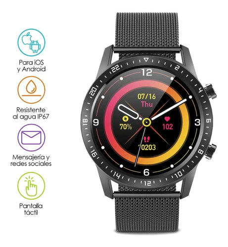 Smartwatch Reloj Inteligente Premium Contra Agua Redlemon