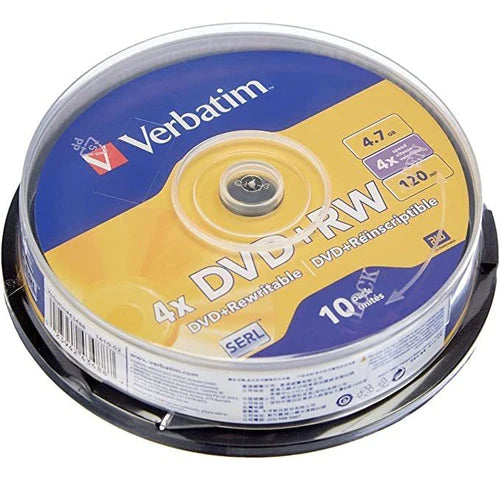 Verbatim Discos Dvd Regrabables 4.7gb, 10 Uni
