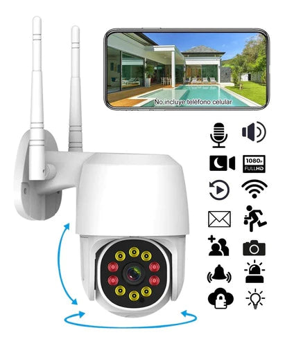 Cámara De Seguridad Wifi De Con Alarma1080p C/con Ip