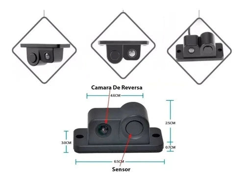 Camara De Reversa Con Un Sensor Rca + Beep Beep