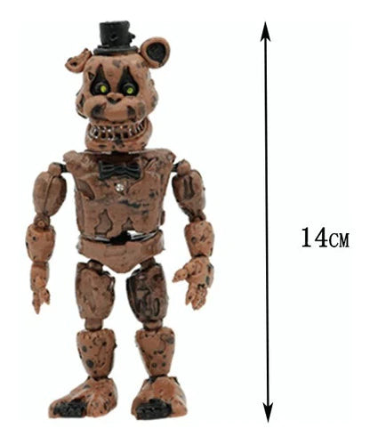 Five Nights At Freddy's 4 Pesadilla Freddy Figuras 6 Piezas