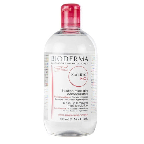 Agua Micelar Bioderma Sensibio H2o Bomba Inversa Para Piel Sensible, Normal A Mixta 500 ml