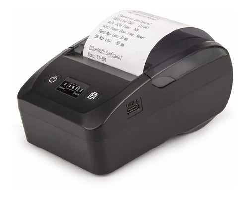 Impresora Térmica Portátil De Tickets De 58 Mm Bt Usb-c Mini
