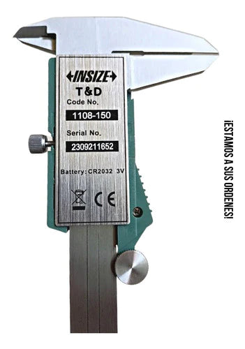 Calibrador Vernier Digital Insize 0-150mm / 0-6 Pulgadas