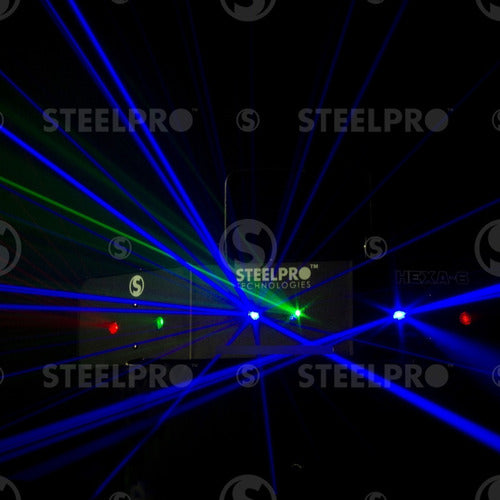 Laser Dj Rgb, 6 Canales, Dmx512 - Hexa 6 By Steelpro