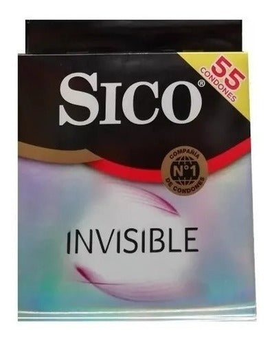 Condones Sico Invisible 55 Piezas
