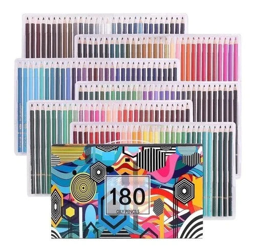 180 Colores Aceite Lapices Profesional Arte Colore Lápiz Set