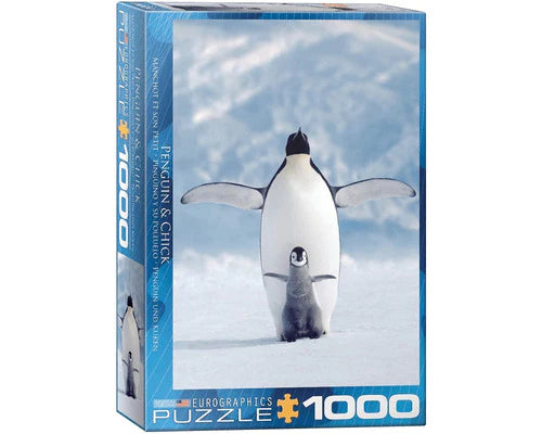Rompecabezas 1000 Pzas Pingüino Y Su Bebe Eurographics