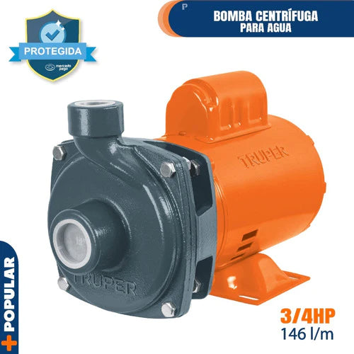 Bomba Agua Centrifuga 3/4 Hp 115v - 230v Truper 100389