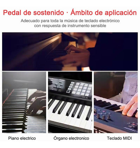 Pedal De Sustain Universal Para Piano Y Teclados Midi
