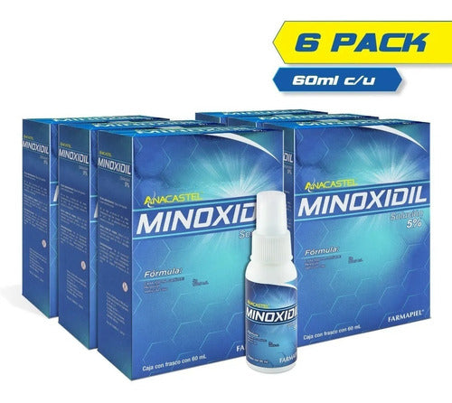 Minoxidil 5%  Crecimiento Cabello Y Barba 6 Meses