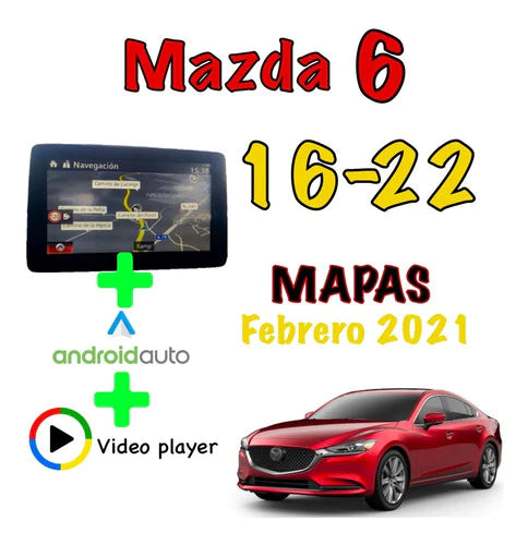 Tarjeta De Navegación Mazda 6 2014-2022+ Android Auto+ Video