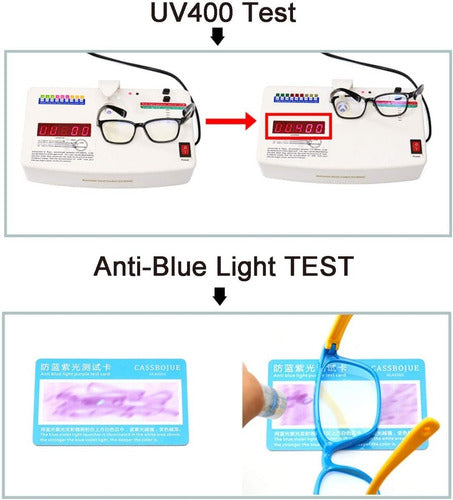 (2 Paquete)gafas Con Bloqueo De Luz Azul Para Niños