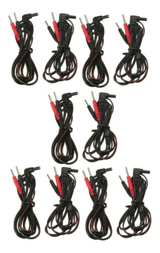 Cable Repuesto Tens Ems Para Electrodo Cola De Ratón 10 Pza