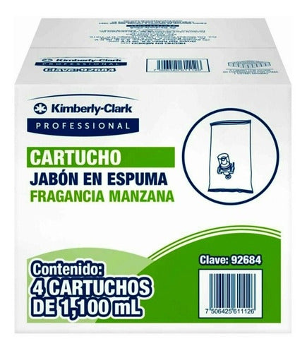 Jabon Espuma Kimberly Professional Cartucho Manos C/4 -92684