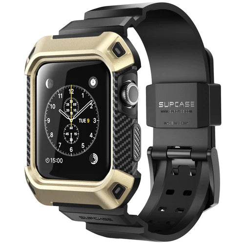 Funda Con Banda Apple Watch 3 42mm Supcase Ubpro Oro