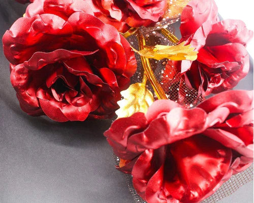 Rosas Bañadas En Oro 24 Quilates,regalo Día De San Valentín