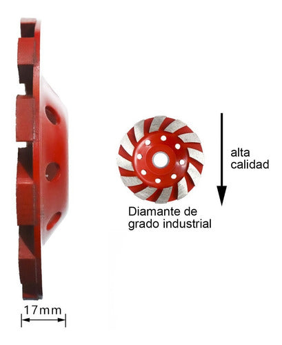 Muela Abrasiva De Diamante Md-41 Para Vidrio, Cerámica