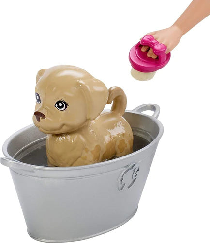 Barbie Baño De Perritos Play' N' Wash Con Accesorios