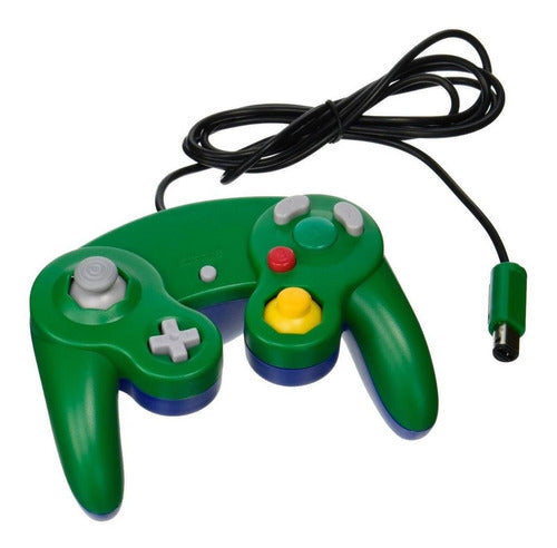 Control Joystick Teknogame Control Gamecube Verde Y Azul