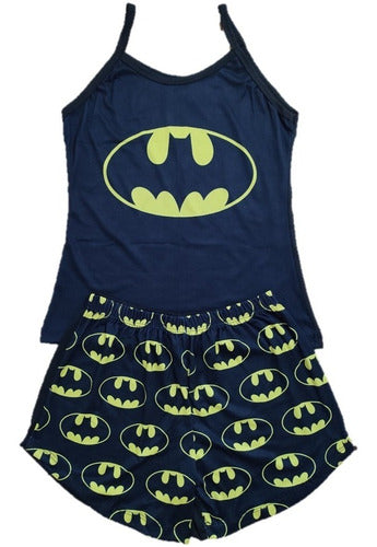 Pijama De Batman Short Y Blusa Para Dama (talla Ch - M)