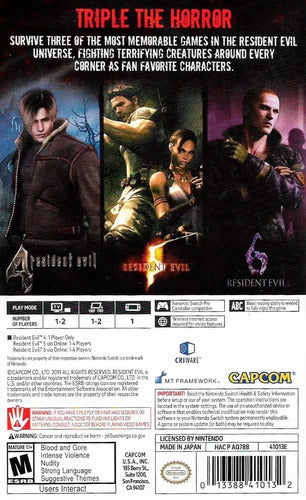 ..:: Resident  Evil Triple Pack ::.. Para Switch En Gamewow