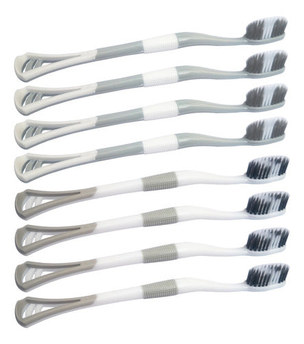 Cepillo Dental Con Limpiador De Lengua, 8 Piezas