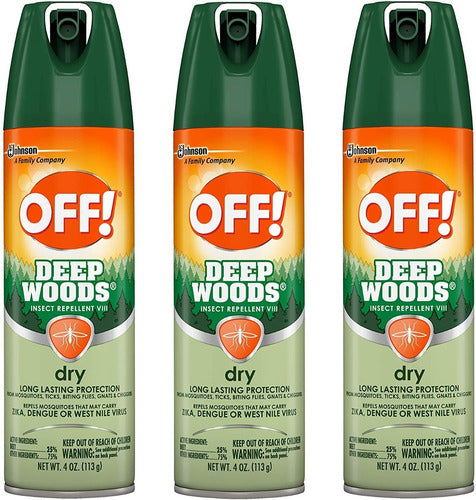 Off! Repelente De Insectos Dry Deep Woods Viii
