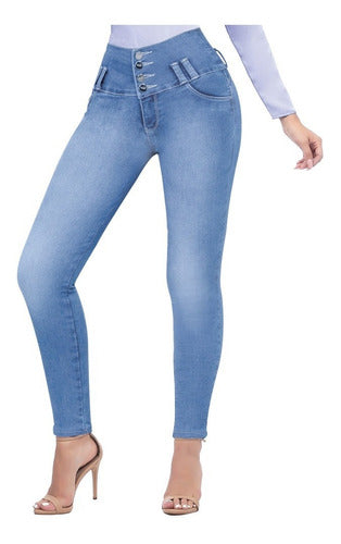 Comfy Jeans 3 Pack ( Negro, Azul, Indigo) -moldean Tu Figura