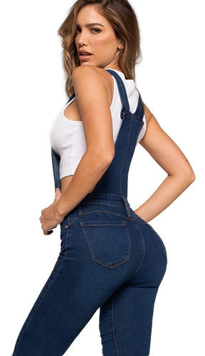 Jeans Seven Enterizo Levanta Pompa Mujer Pushup 9022stmo