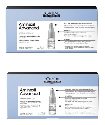 Caja De Ampolleta Aminexil Advanced Loreal 2pzas Enviogratis