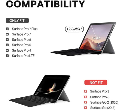 Carcasa Para Surface Pro 7+ 7a 6a 5a 4a Pro Lte