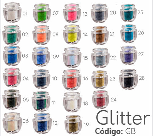 28 Glitter Cosmetico Para Jabon Bissu Surtidos