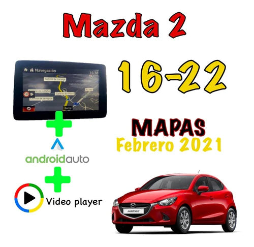 Tarjeta De Navegación Mazda 2 2016-2022+ Android Auto+ Video