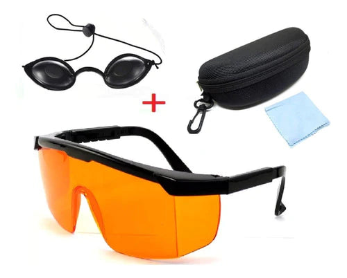 Lentes Gafas Protección Láser, Luz Uv + Estuche + Googles