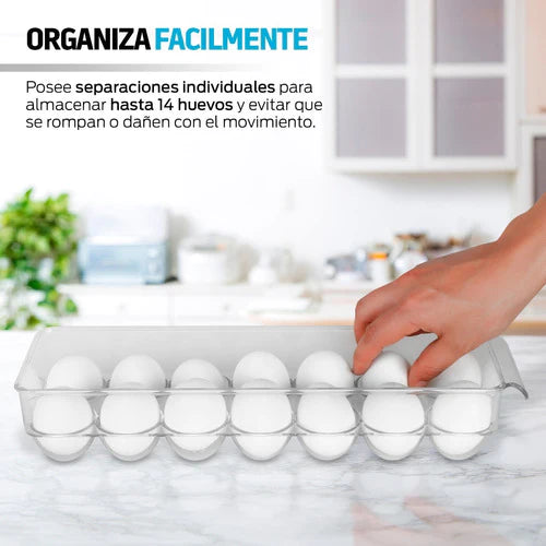 Organizador De Huevos Para Refrigerador 14 Huevos Redlemon