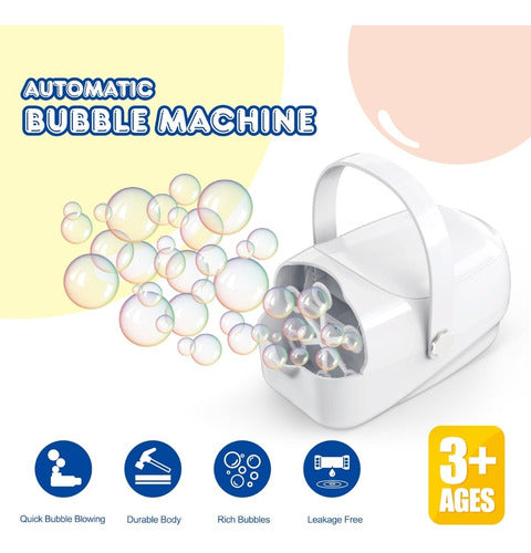 Máquina De Burbujas Automática Soplador De Burbujas Portátil