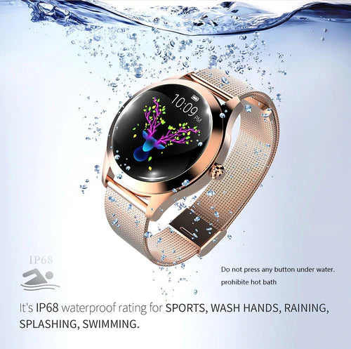 Reloj Inteligente Kingwear Deportivo Ip68 Para Mujer Kw10