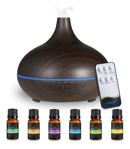 Difusor De Aromaterapia 550ml Humidificador+aceite Esencial