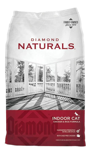 Alimento Diamond Naturals Para Gato Adulto Sabor Pollo Y Arroz En Bolsa De 2.72kg