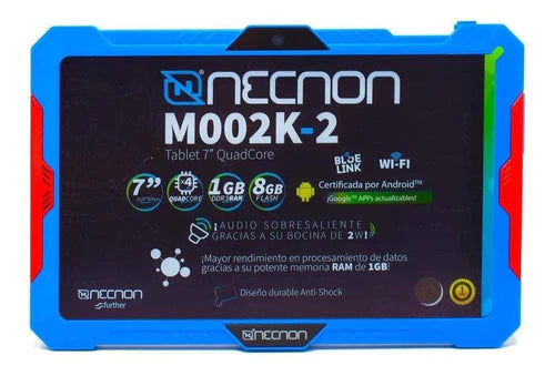 Tablet  Necnon M002k-2 Android 8.1 7  8gb Azul Y 1gb De Memoria Ram