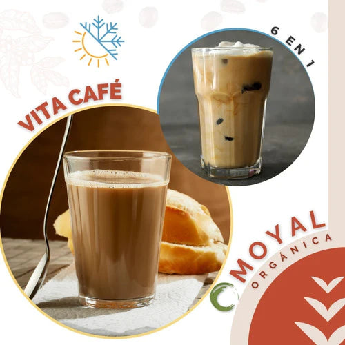 Paquete Doble Vita Café 6 En 1 Dxn 20 Sobres / Vigorizante