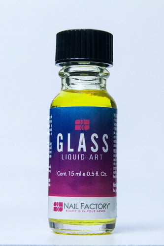 Glass Liquid Art Decoración De Uña Nail Factory 6pz 15ml C/u