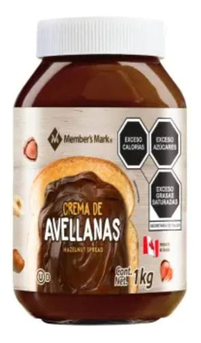 Crema De Avellanas Member´s Mark 1 Kg Envío Gratis
