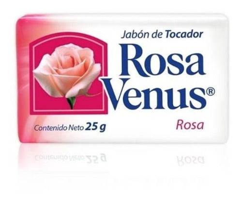 Caja Jabón De Tocador Rosa Venus Rosa De 25 Grs Con 240 Piez